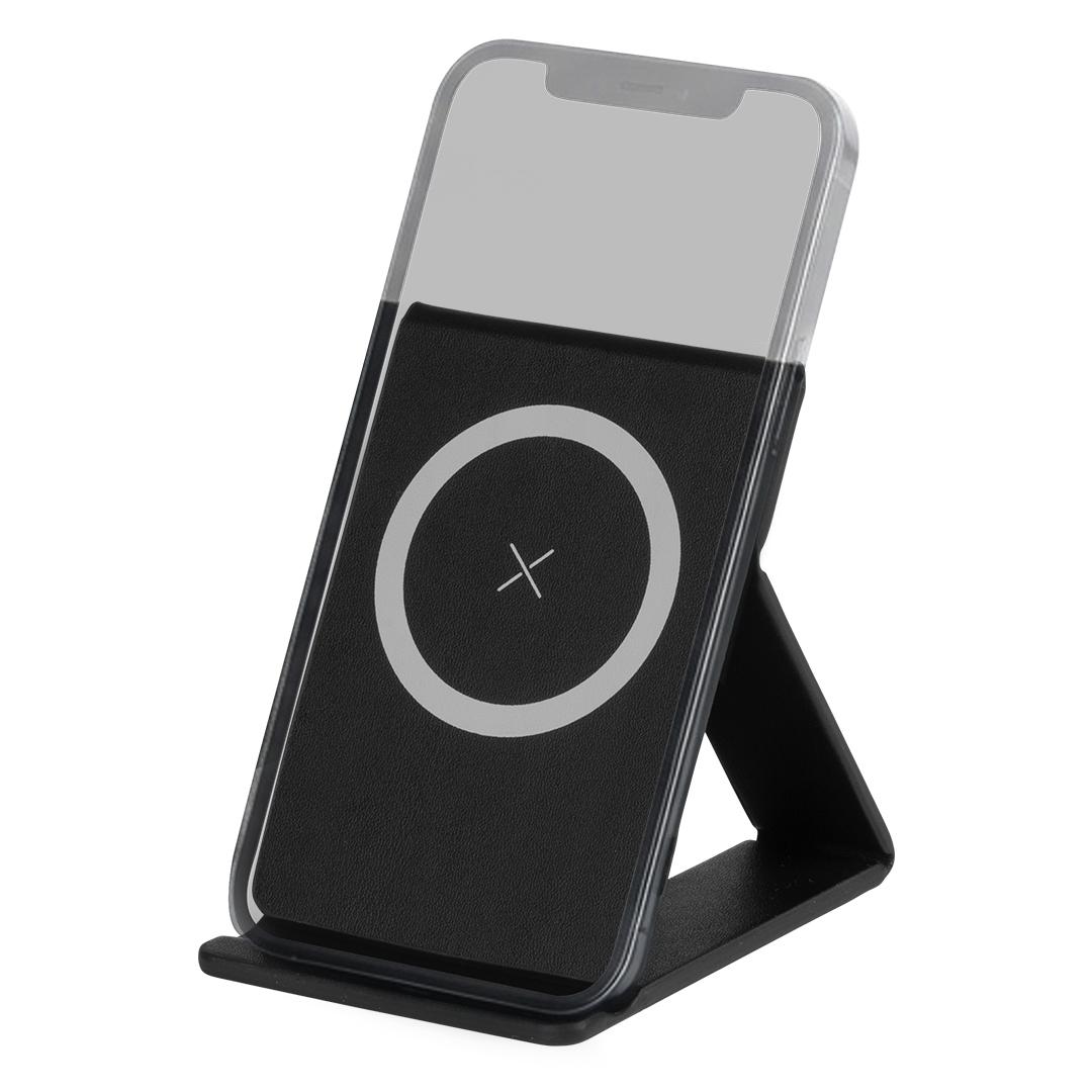 MAXWELL, mbajtëse e palosshme për telefon dhe karikues wireless, 15w